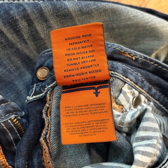 Rock Revival Women's Size‎ 30 Heather Capri Blue Cropped Jeans - Picture 12 of 15